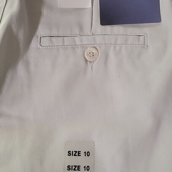 Dockers Womens Flat Front Shorts Size‎ 10 Beige 100% Cotton NWT Classic Design - Picture 5 of 5